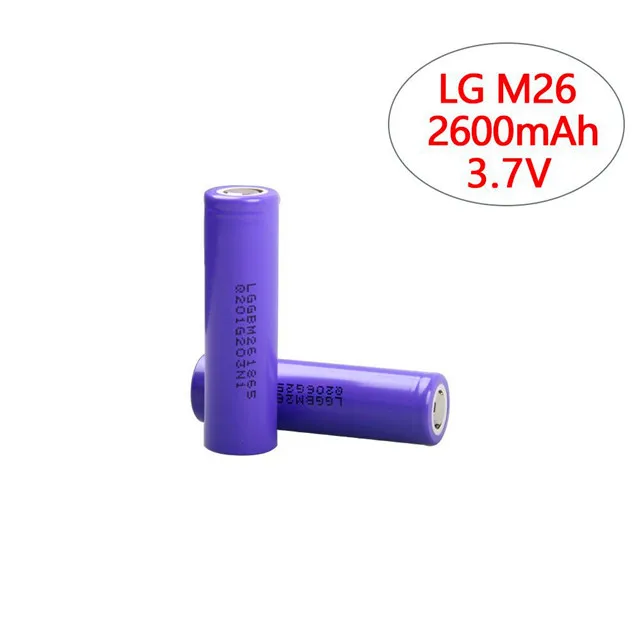 Original Best Price 18650 M26 2600mah 3.7V Li-ion Battery from Korea 18650 usb rechargeable battery