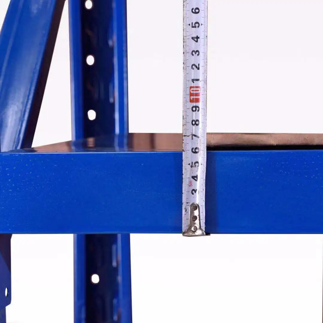 Heavy Duty 5 Layers Shelf Metal Steel Warehouse Stacking Storage rivet Shelving Rack black or hammertone color