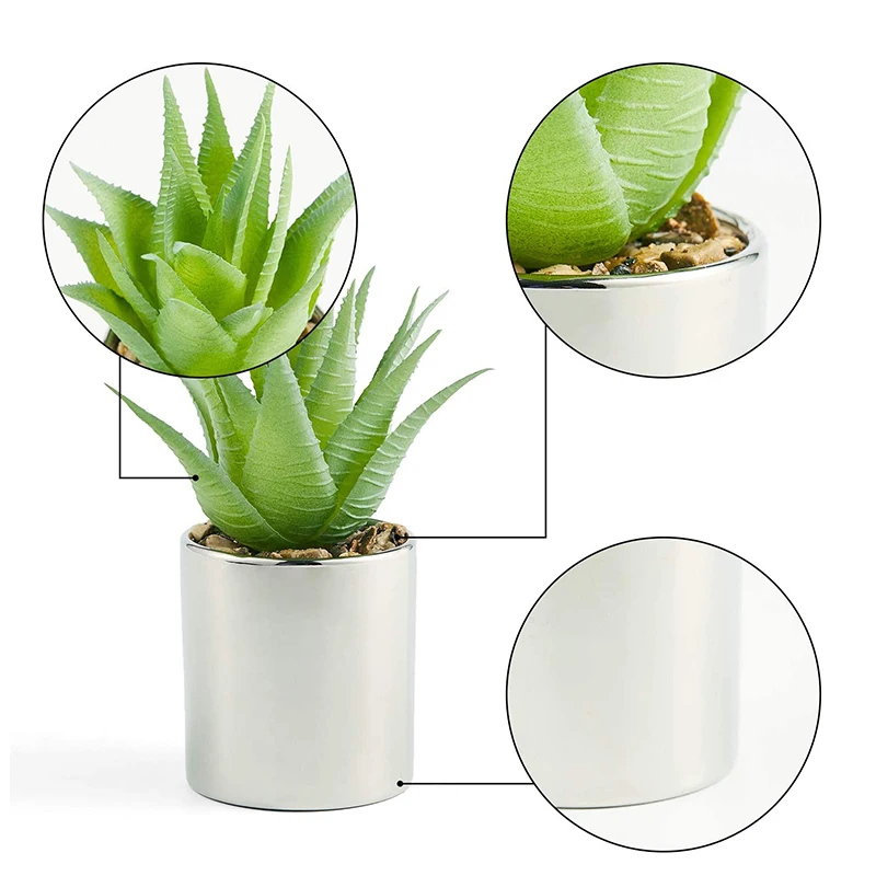 Искусственная зеленая трава, маленькие растения с горшком, Декоративные Искусственные пластиковые растения, цветы в помещении и на открытом воздухе, украшение