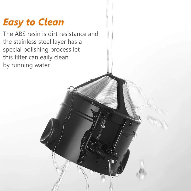 Factory Outlet Eco-Friendly Reusable Coffee Filter Baskets Portable Foldable Metal 304 Stainless Steel Coffee Filter