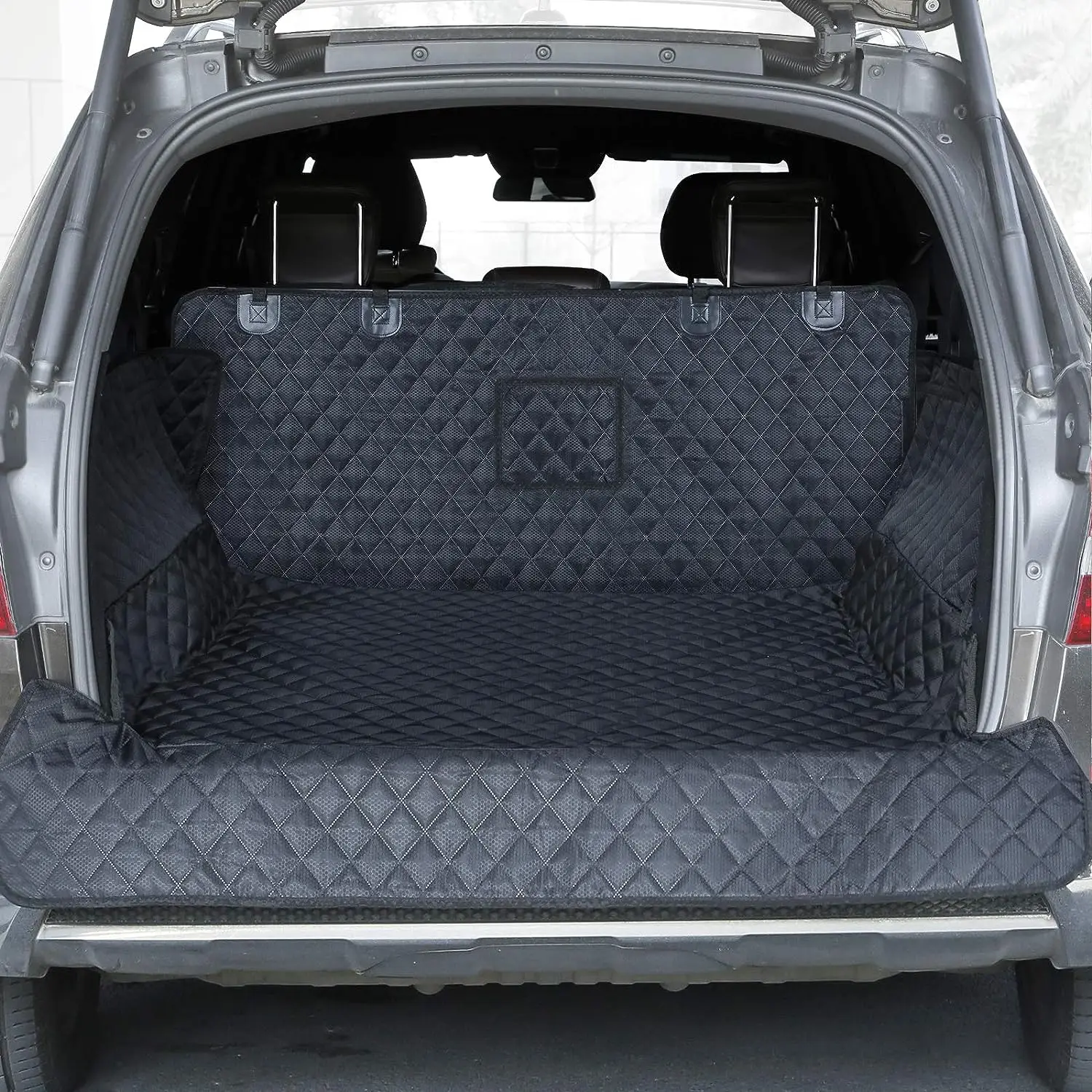 2024 Shuanyi Car interior accessories Dog Back Seat Cover Protector Pet Cargo Cover Dog Seat Cover Mat for Tesla Model y