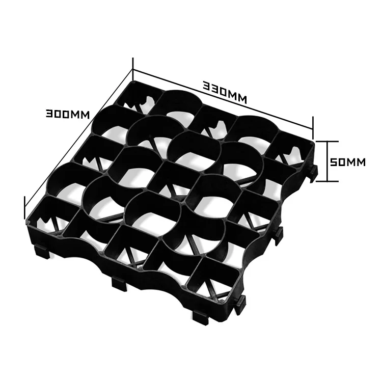 Source factory direct wholesale High Pressure black plastic pavers horse paddock grid HDPE material