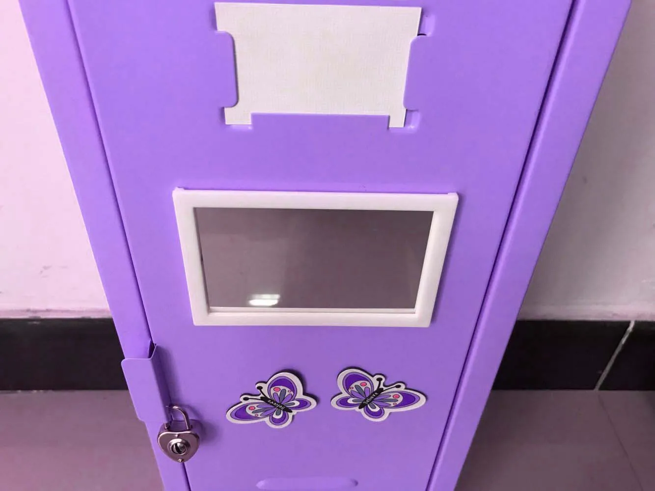 Baby dream Lockers house school style storage cabinet purple adorable locker for 18 inch