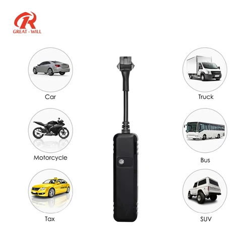 Greatwill GPS Tracker For Car With Battery Real Time Tracking Light Sensor Alarm Motorcycle Car Hard Wired GPS Tracking Device