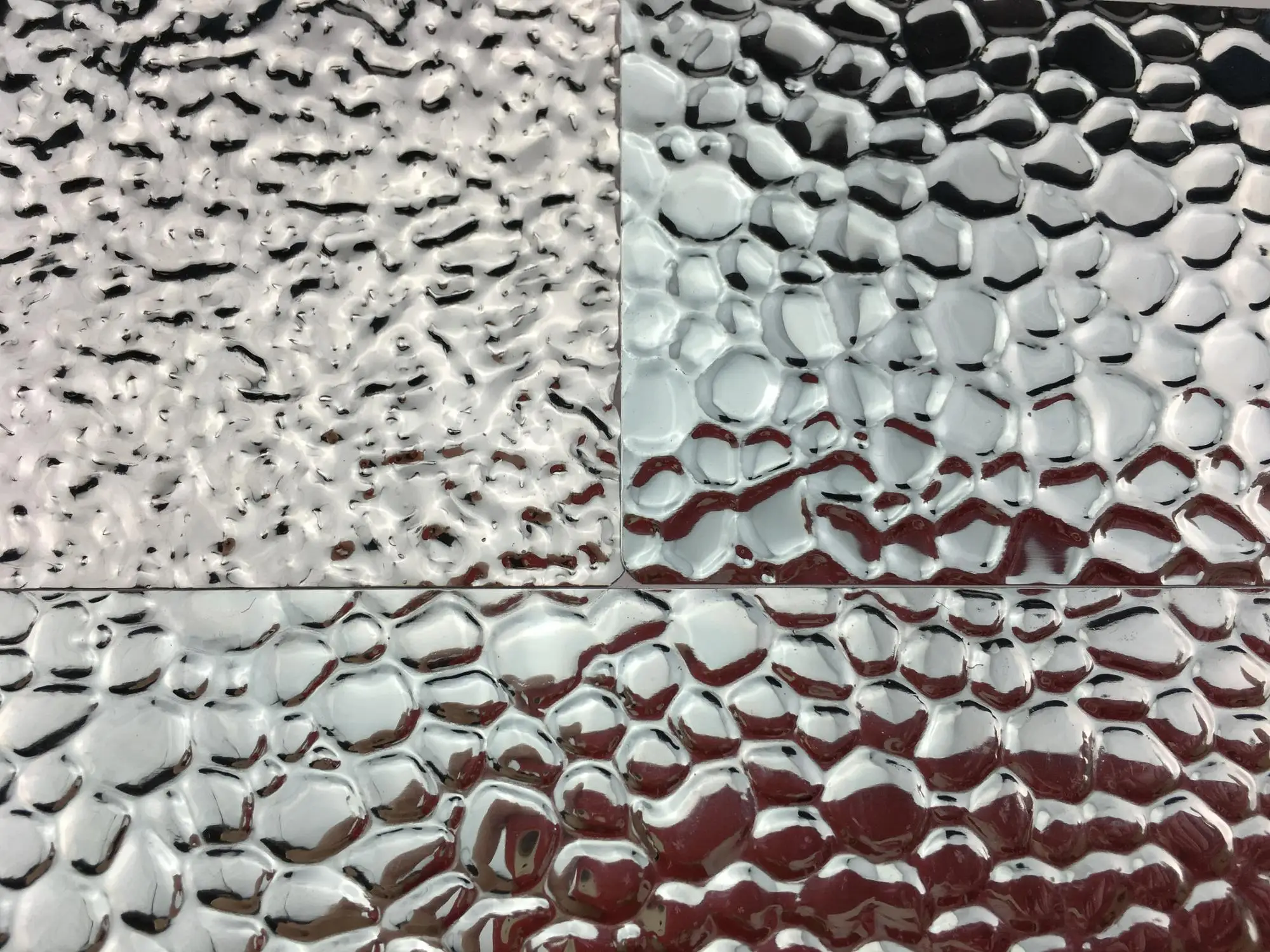 Customized embossed aluminum sheet ribbed stucco plate for lightning grow light