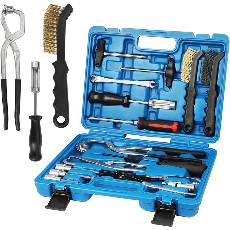 Универсальный набор инструментов из 15 для экономии труда и дискового тормоза с тормозными пружинными плоскогубцами съемник компрессора