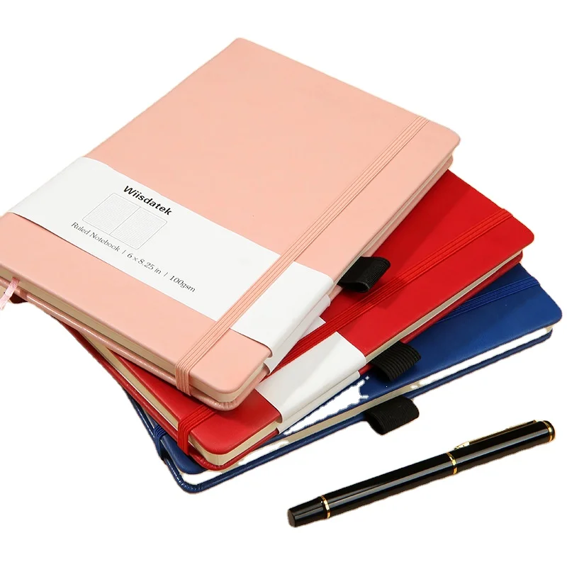 In Stock A5 Hardcover Pu Leather Dotted Planner Grid Customizable Sublimation Notebook A5 Diary Leather Notebook