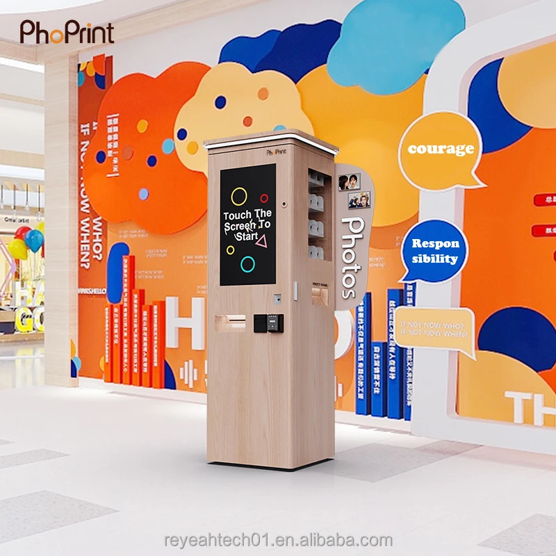Phoprint Free Shipping Smart New Features Payment Selfie Booth 32 Inch Touchscreen
