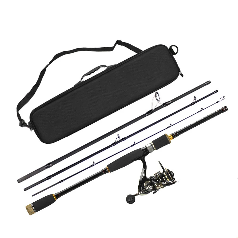 WeiHe 17pcs Fishing Rod And Reel Combo 1.8m 2.1m Rod Spinning Reel Lure Line Accessory Set