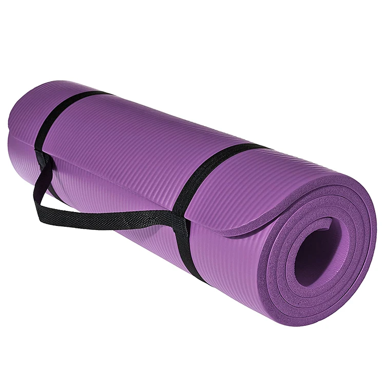 Folding NBR Mat Gymnastics Yoga Mat Carrying Strap