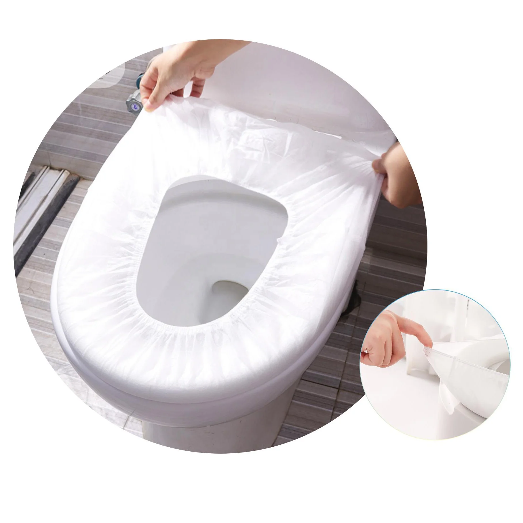 Wholesale Non-woven Disposable Toilet Seat Cushion  Toilet Seat Cover Safe And Harmless for Pregnant