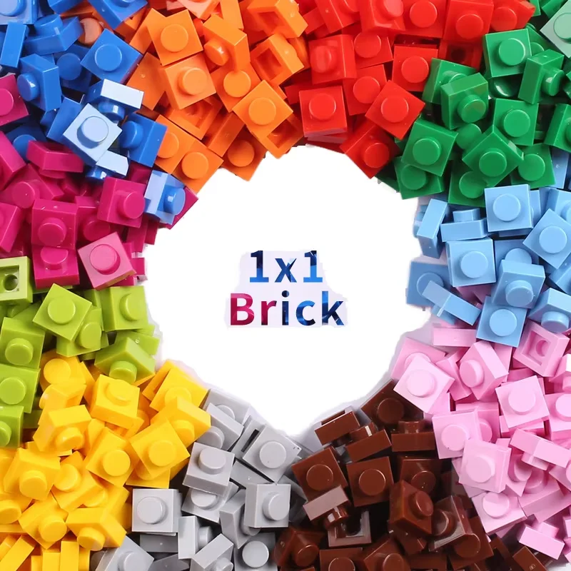 Factory 3024 1*1 1x1 One By One Construction Plate for Pixel Mosaic Picture Creative DIY One Dot Bricks Building Blocks for MOC