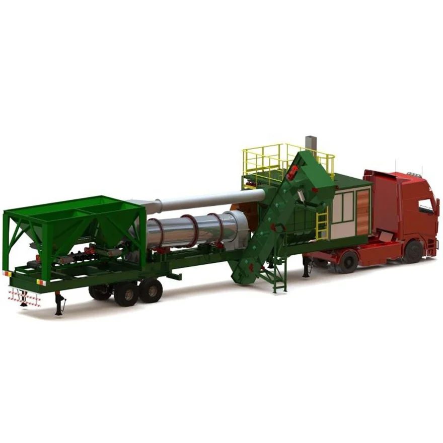 20-120Ton Trailer-mounted Mobile Drum Mixing Asphalt Plant