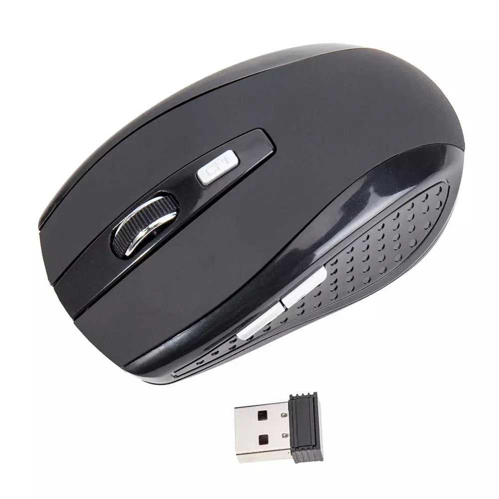 High Quality 2.4GHz 7500 Wireless Computer Mouse With Side Keys Wireless Gaming Mouse with Nano Receiver for Laptop PC Computer