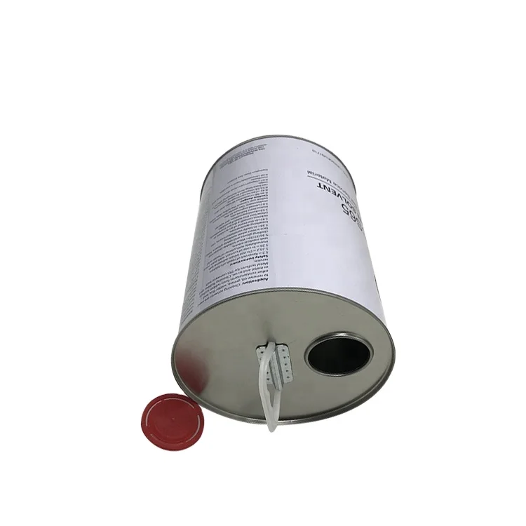 Customized White Mini Empty  4L Tin Pail  Paint Metal Drums 1 Gallon Tin Can for Paint