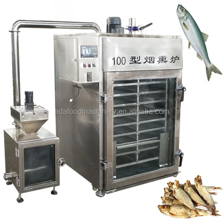 Ada MSS-100 Steam Cooking Function Machine Steam Smoked Sausage Commercial Meat Smoke Oven Machine 100kg Pcs/min