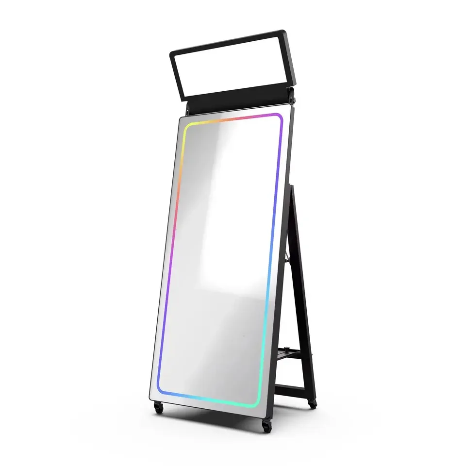 irisi 40/70inch Mirror Photo Booth Selfie Magic Mirror Photo Booth Touch Screen Photo Booth Mirror With Camera And Printer