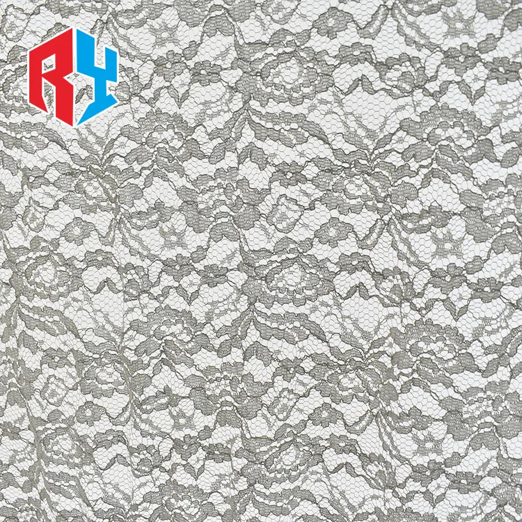 2024 high quality wholesale lace embroidery tulle grey lace fabric for unique clothing