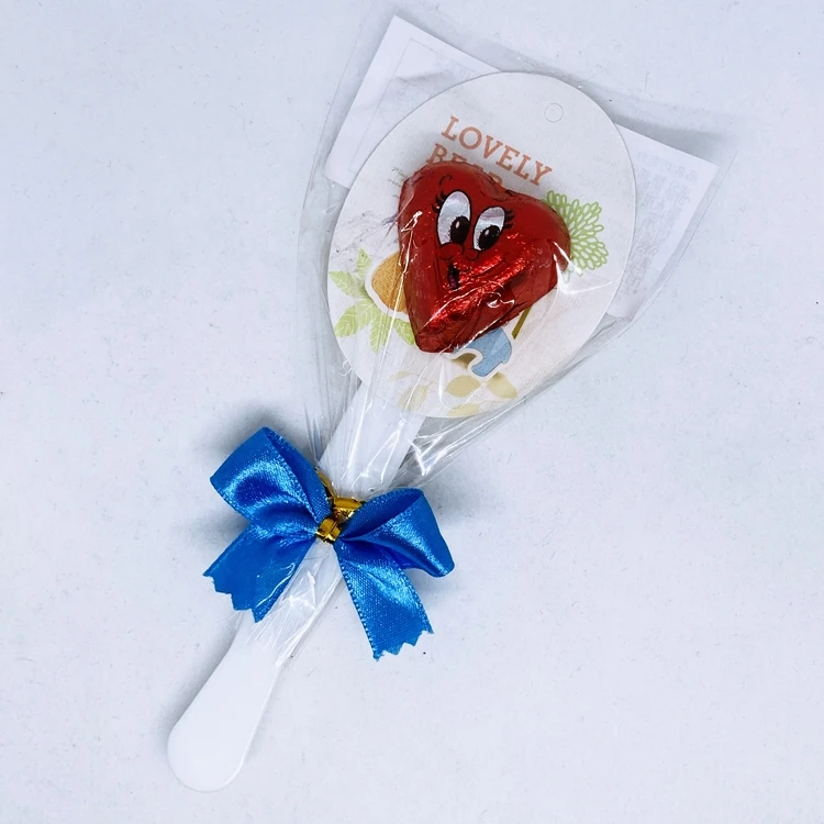 HEART WINK CHOCOLATE LOLLIPOP STICK CHOCO