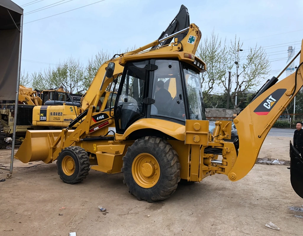 Cargador de retroexcavadora cat416e Многофункциональная Защита от лопаты при загрузке Cargadores segunda mano a la venta