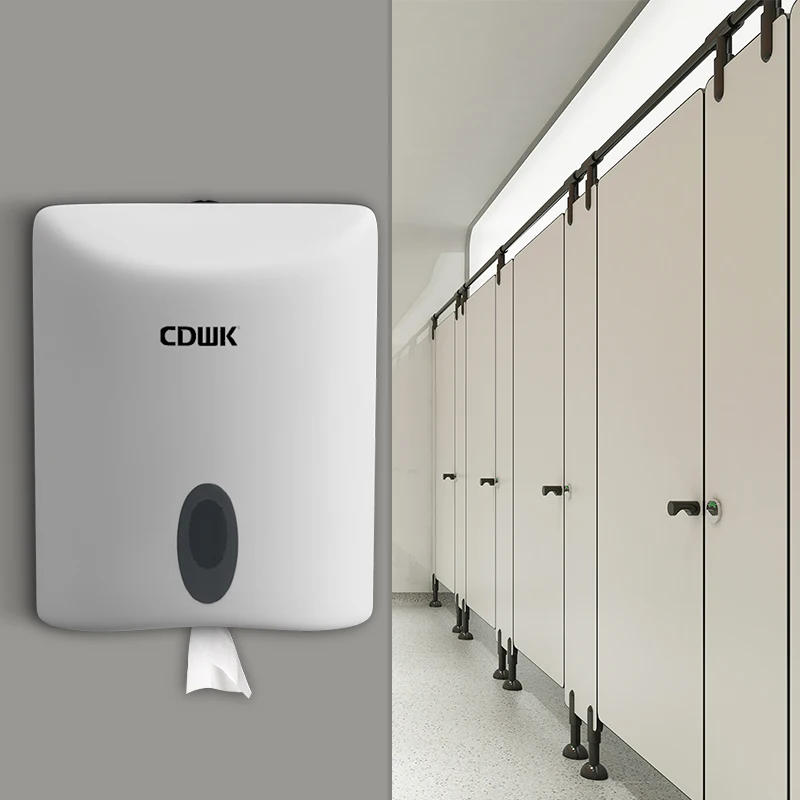 Chuangdian cylindrical large toilet paper holder with lock big jumbo roll paper towel dispenser bathroom restroom CD-8080