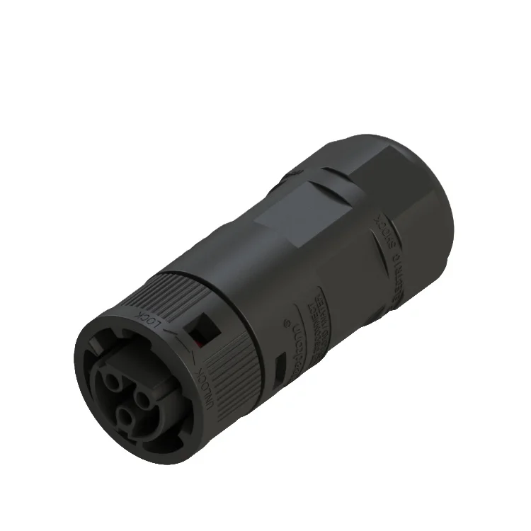 IP68 Manual installation connector 3PIN Female plug for Wire Electrical equipment