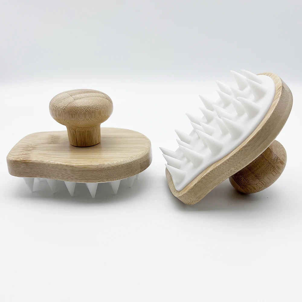 Best Selling Products 2024 Factory Eco-Friendly Wooden Baby Hair Brush Custom Logo Wood Scalp Massager