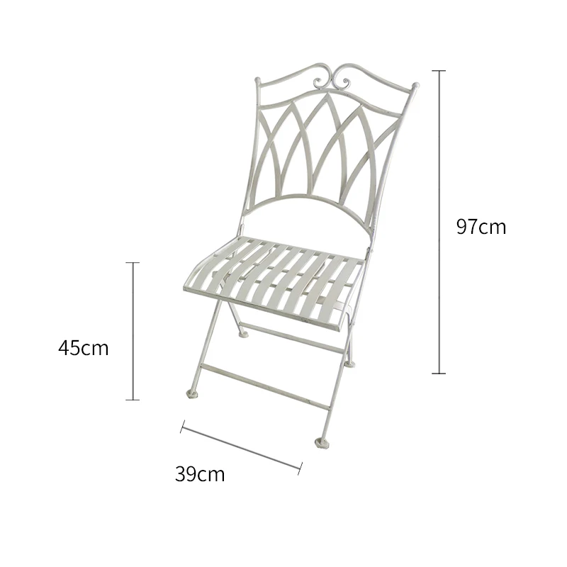 
Best Sale Gothic Design Folding High Quality Bistro Dinning Garden Table Set 