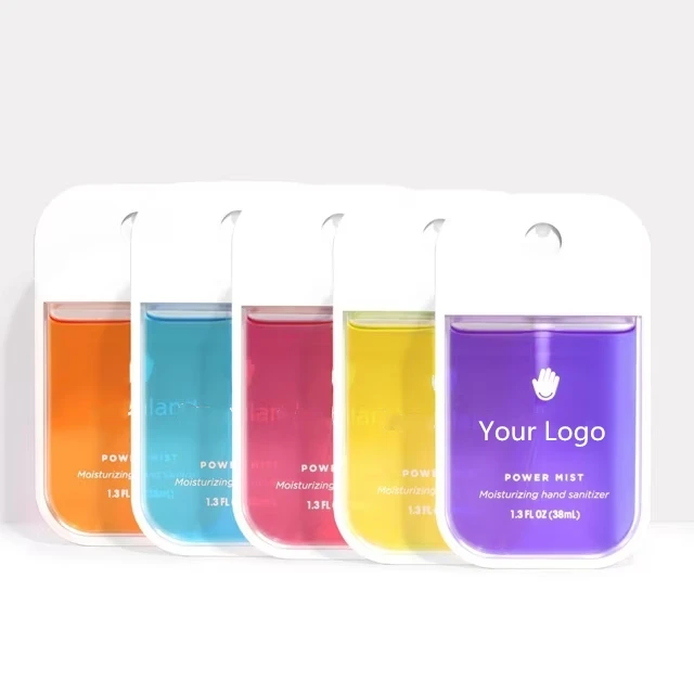 Custom printed logo 45ml pocket size perfume mist,Scented Hand Sanitizer Mist spray