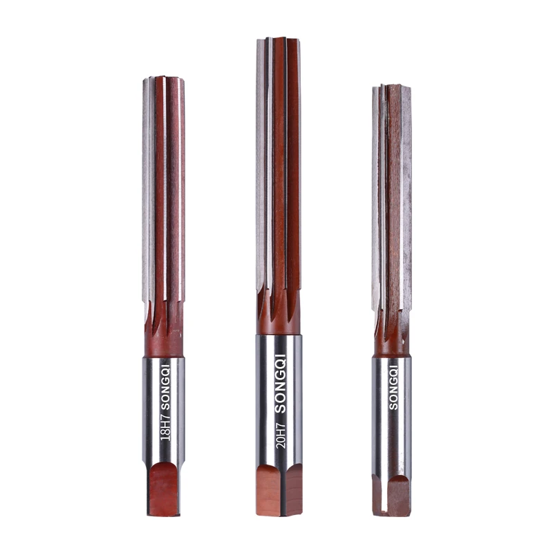 SONGQI H7 Straight Shank Hand Reamer High Precision Alloy Tools For Stainless Steel/copper/Aluminum Alloy ect.