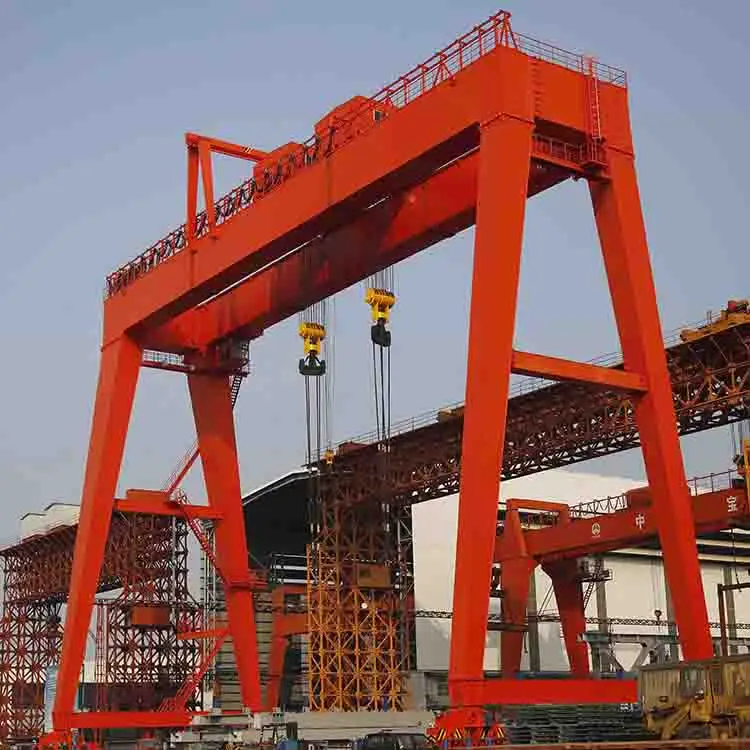 Cabin control Heavy duty electric double girder a type gantry crane