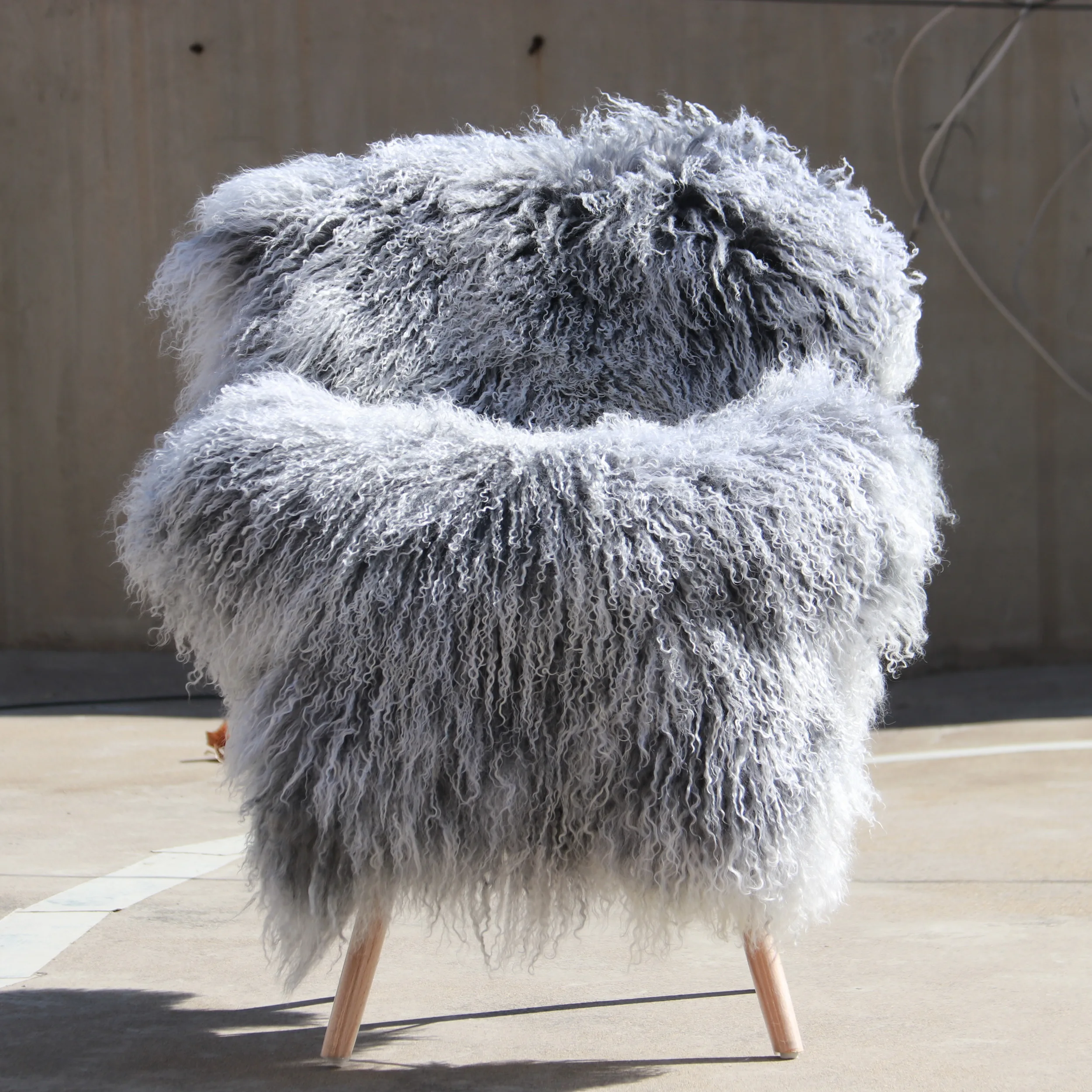 60x120cm Garments Home Use Real Sheepskin Fur Tan Tibet Mongolia Lamb Skin Hide Plate