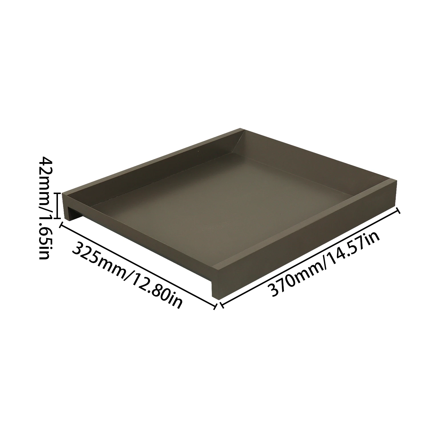 BSCI FSC Factory Customized Gray White Stackable Wooden Paper Office Storage Tray
