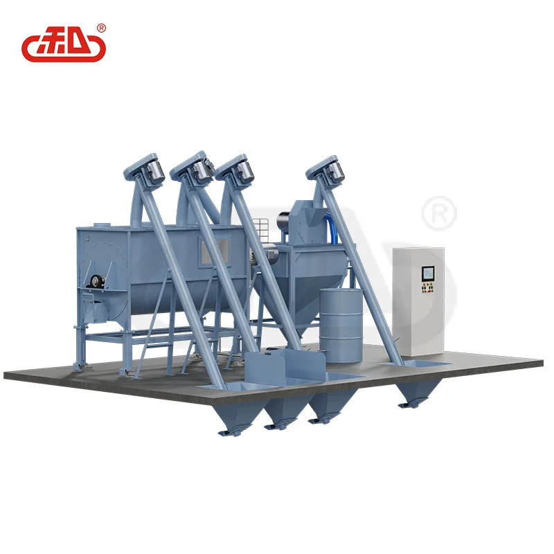 HXJX 2024 new design full automatic poultry livestock mash feed weighting batching grinding mixing machine