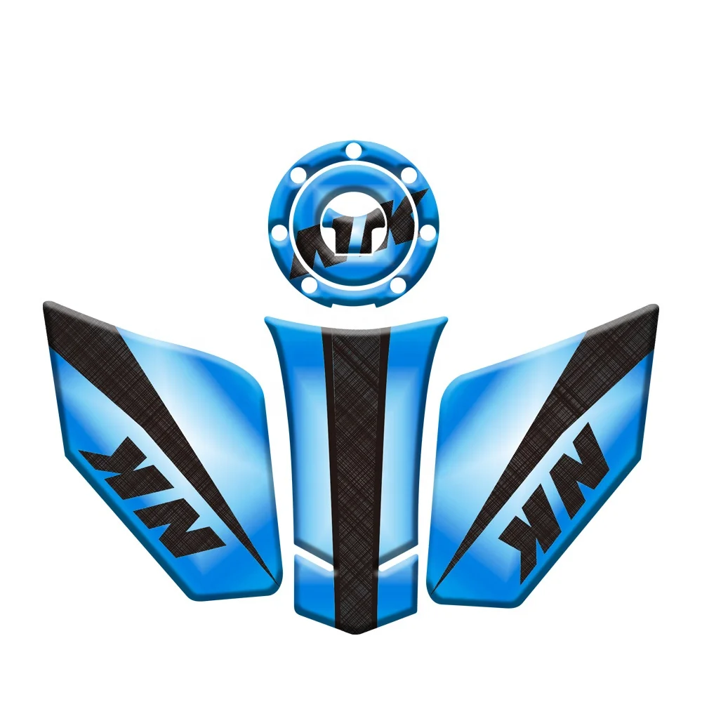 Motorcycle For CFMOTO NK400 NK 400 3D Reflective Epoxy Resin Fuel Tank Anti-Slip Waterproof Sunscreen Decorative Sticker Flower