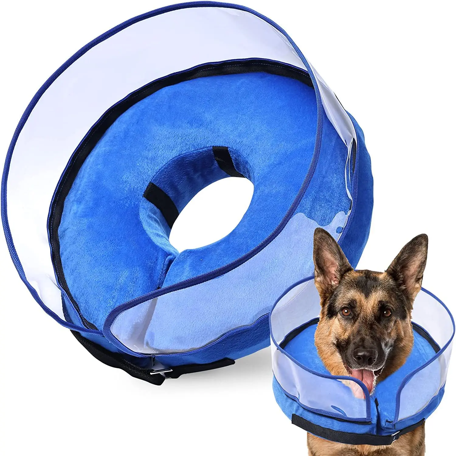OEM Custom Anti Licking Adjustable Dog Cone Collar For After Surgery