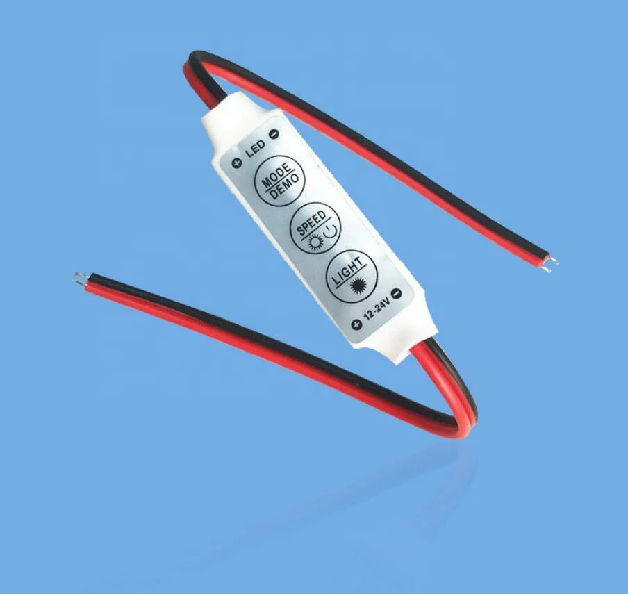 Mini USB LED Controller Dimmer 3key Remote Control for USB LED String and Single Color LED Strip