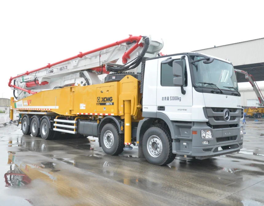 Топ бренд xcm g HB67K новый дизельный грузовик монтируется бетононасос