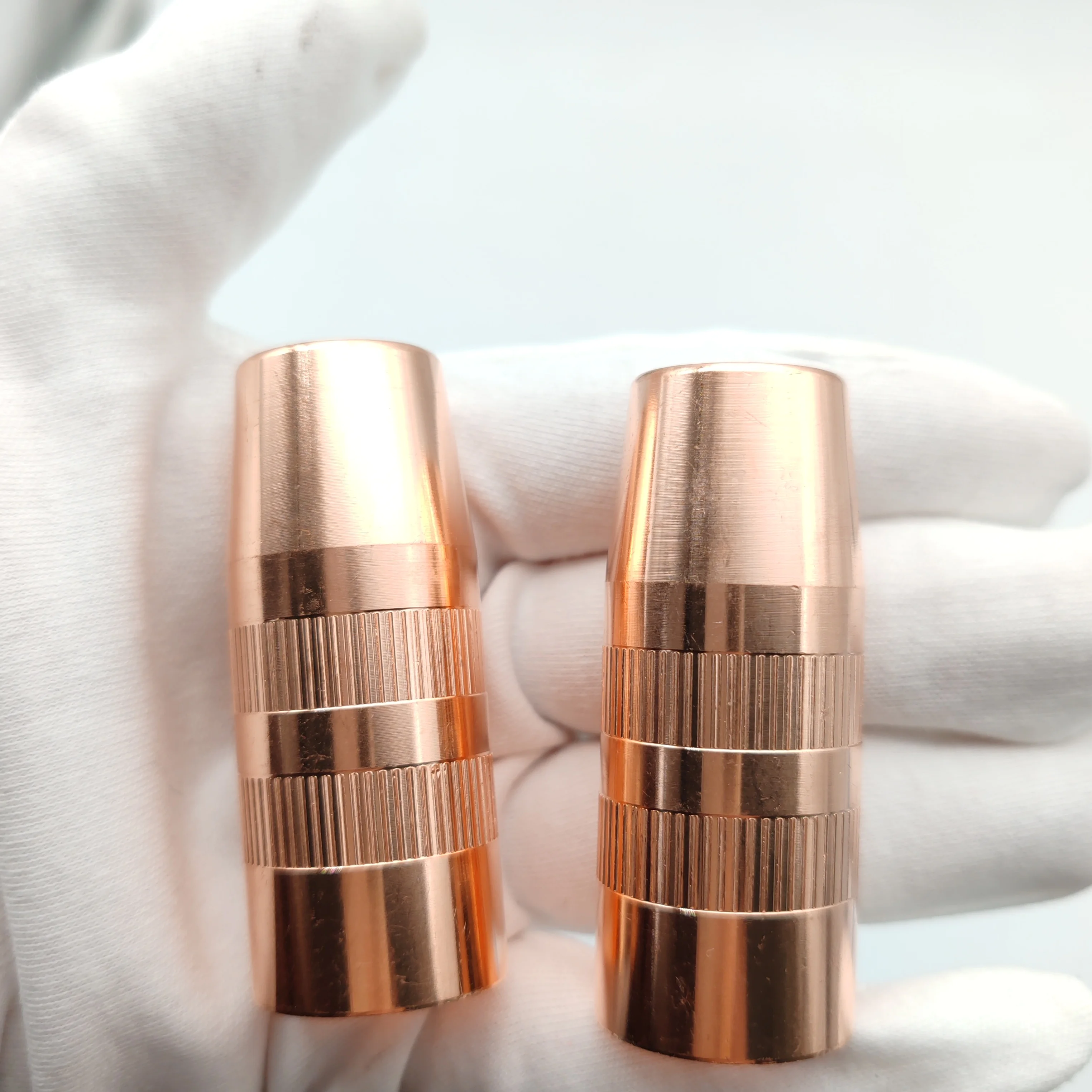 High quality Fronius MTB400i Robot Copper MIG Welding Spare Parts Gas Nozzle For MIG Welding Torch