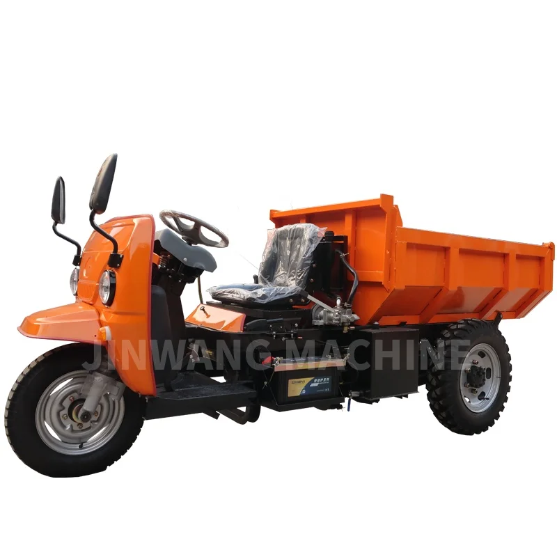 Jinwang Dump Truck For Mining With 22HP Power Mini Diesel Tricycle Tipper Small Truck For Mine