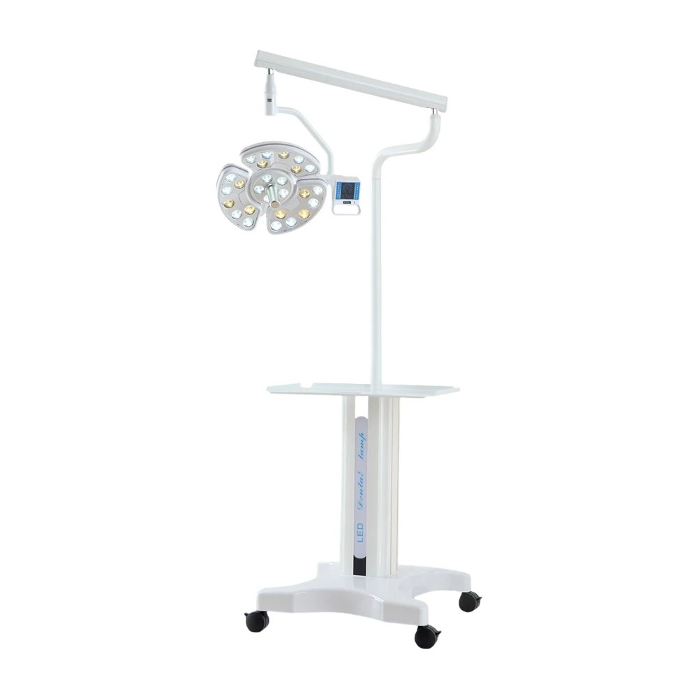 Dental Shadowless Chair High Power Surgical Light Floor Mobile LED Implant Lamp Floor Standing Type 26pcs LEDS
