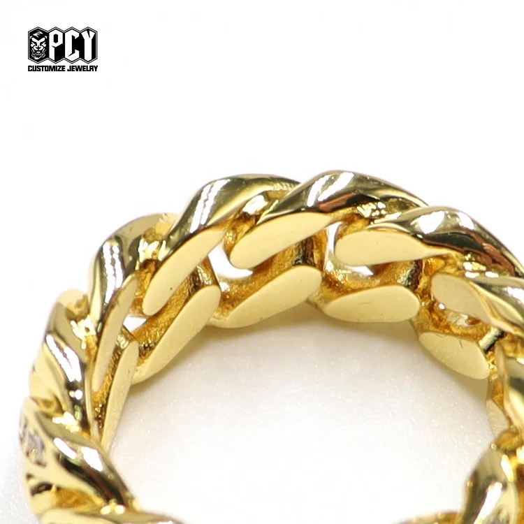 Wholesale Fashion  Brass Zirconia Filled Ring Cheap Hip Hop Ring Jewelry Zircon Diamond Men Ring For Woman Men