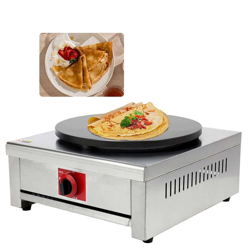 Guangzhou Factory Gas Roti Maker Crepe and Pancake Makers Commercial Crepe Making Machine