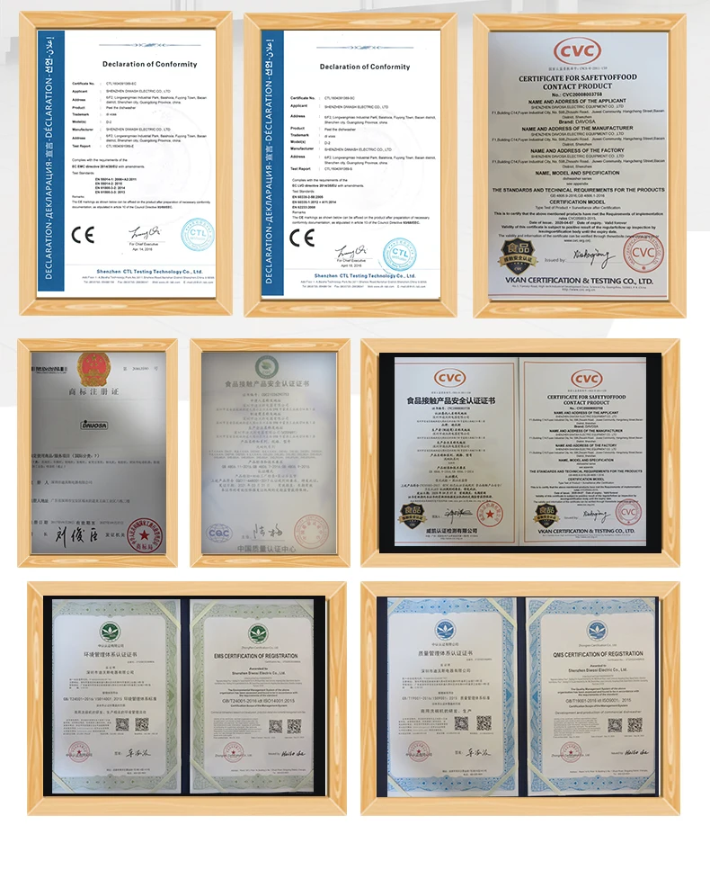 Factory Direct Sale High-Quality Hotel Restaurant Commercial Washing dishwashers for dishes Stainless Steel Electric Dishwasher