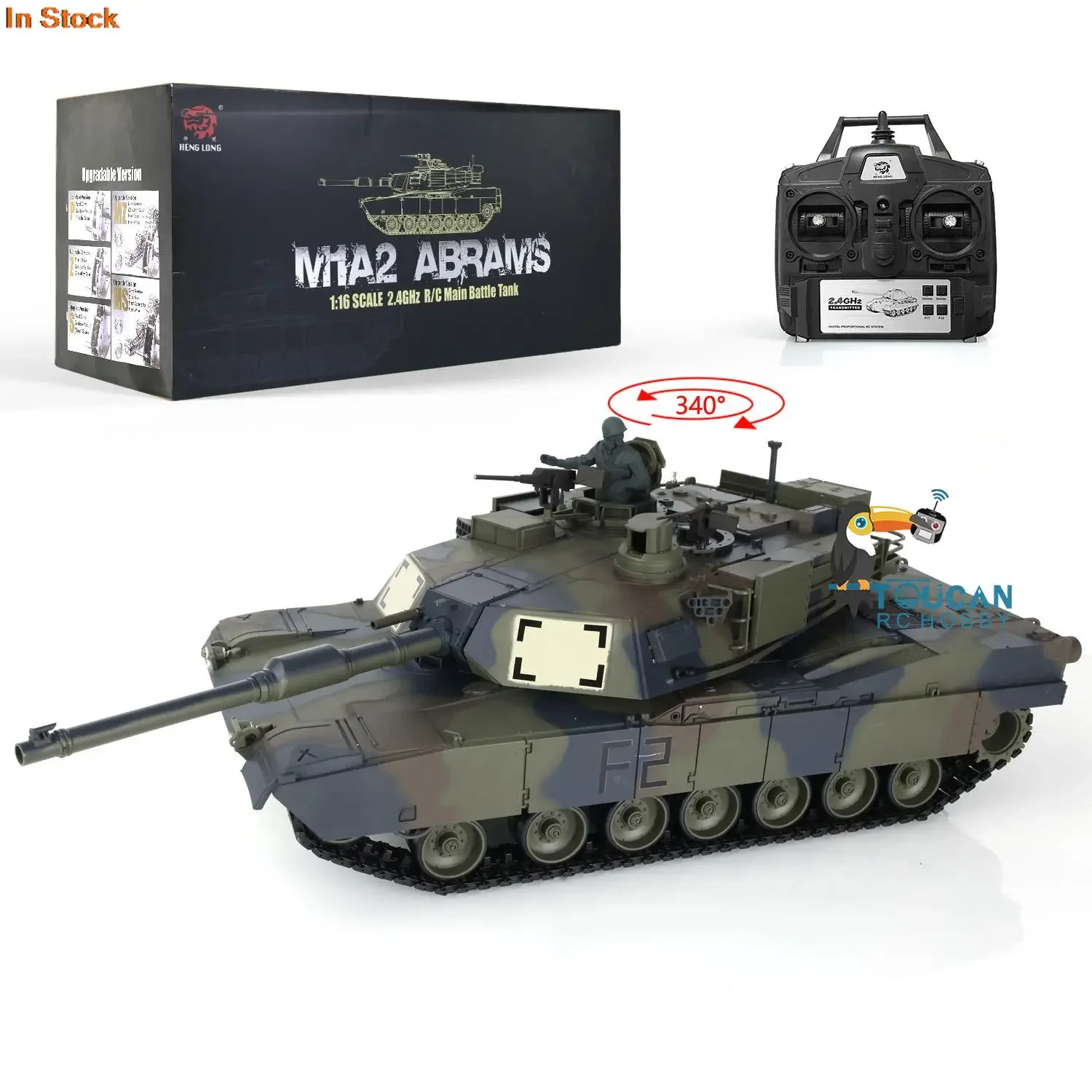 Heng Long 1/16 2 4 ГГц 7 0 пластик Ver M1A2 Abrams Радиоуправляемый бак 3918 модель TH17806-SMT4