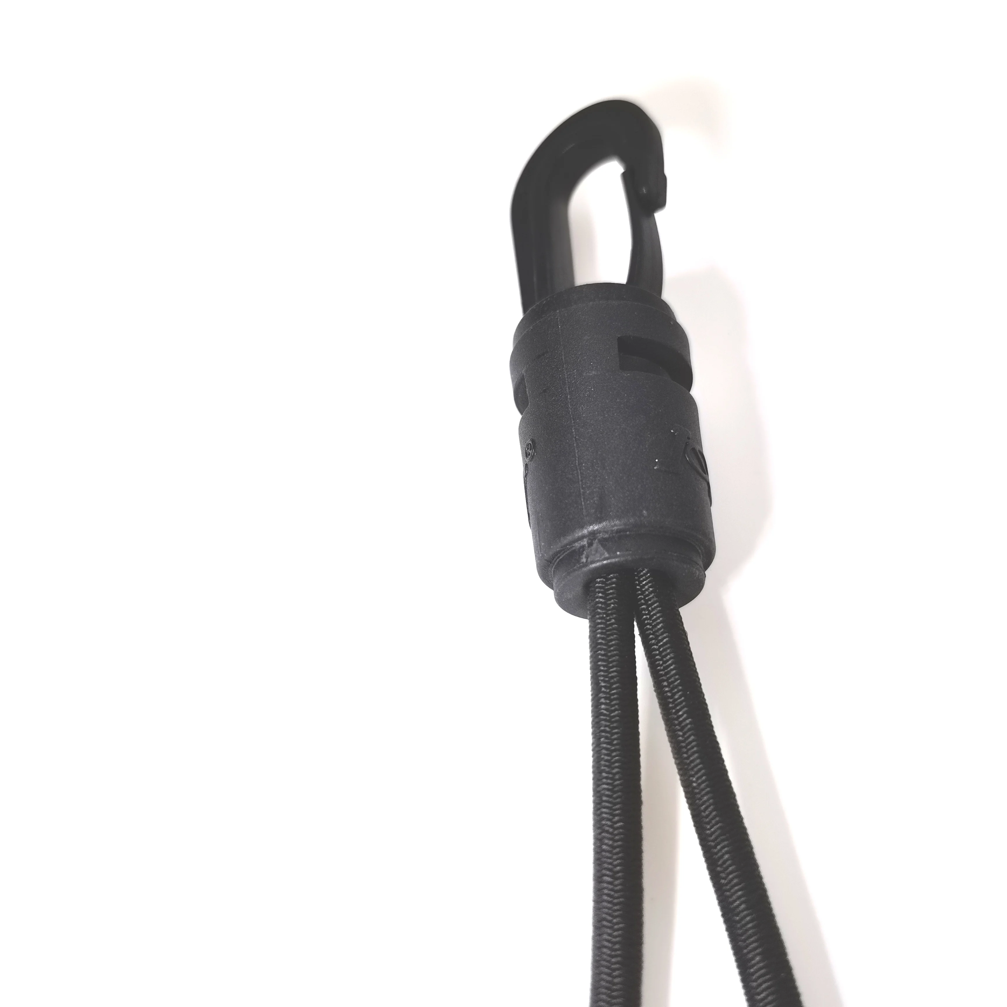 Высококачественный сверхпрочный эластичный шнур черного цвета, полиэфирный шнур, банджи-шнуры