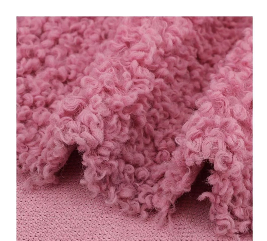 2022 new design turkey polyester alpaca faux curly fur fabric for winter coat