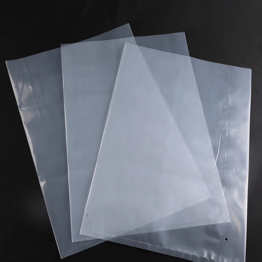 Оптовая цена HDPE или LDPE Gusset Прозрачные полиэтиленовые пакеты с предупреждением о удушье