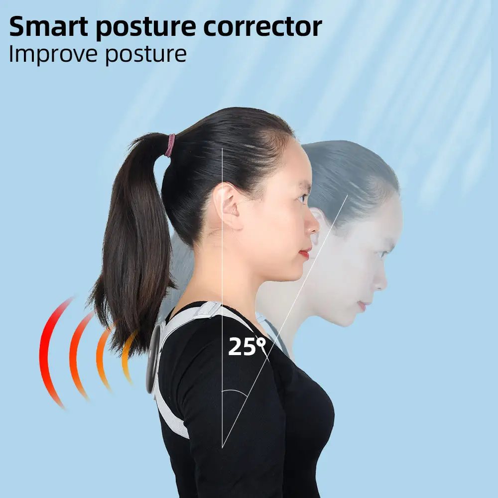 Help to Keep Right Posture Adjustable Intelligent Back Straightener Sitting Posture Reminder Trainer Corrector for Women and Men