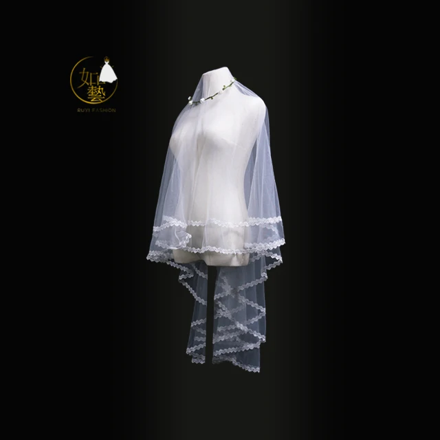 
Finger length Chapel Wedding Veil supplier 